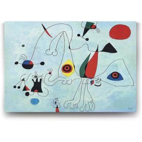 Tabloshop Joan Miro Women and Birds 100x70 cm Tablo