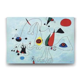 Tabloshop Joan Miro Women and Birds 100x70 cm Tablo