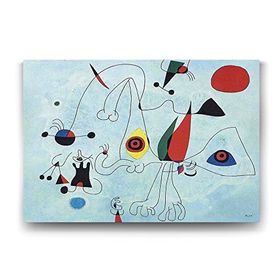 Tabloshop Joan Miro Women and Birds 100x70 cm Tablo