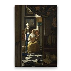 Tabloshop Johannes Vermeer The Love Letter 50x75 cm Tablo