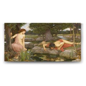 Tabloshop John William Waterhouse Echo and Narciss 100x50 cm Tablo