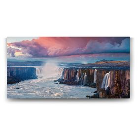 Tabloshop Jokulsa a Fjollum Şelalesi 80x40 cm Tablo