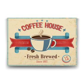 Tabloshop Kahve Evi 100x70 cm Tablo