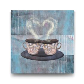 Tabloshop Kahve Fincanları 80x80 cm Tablo