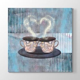 Tabloshop Kahve Fincanları 80x80 cm Tablo