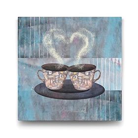 Tabloshop Kahve Fincanları 80x80 cm Tablo