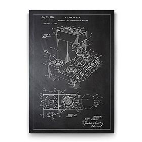 Tabloshop Kahve Makinesi Patenti 100x140 cm Tablo