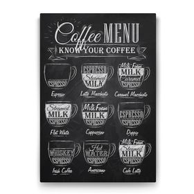 Tabloshop Kahve Menüsü 40x60 cm Tablo