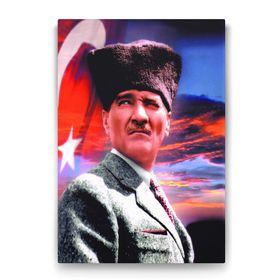 Tabloshop Kalpaklı Atatürk 80x125 cm Tablo
