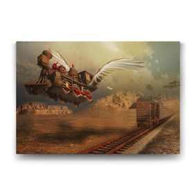 Tabloshop Kanatlı Tren 75x50 cm Tablo