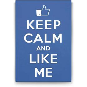 Tabloshop Keep Calm And Like Me 100x140 cm Tablo