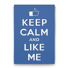 Tabloshop Keep Calm And Like Me 80x125 cm Tablo