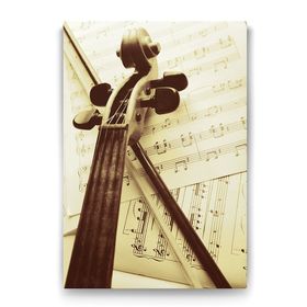 Tabloshop Keman ve Nota 80x125 cm Tablo