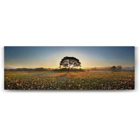 Tabloshop Kır Çiçekleri Ağaç 120x40 cm Tablo