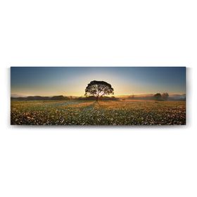 Tabloshop Kır Çiçekleri Ağaç 150x50 cm Tablo