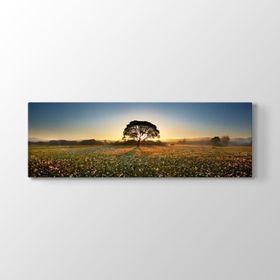 Tabloshop Kır Çiçekleri Ağaç 210x70 cm Tablo