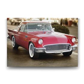 Tabloshop Kırmızı Amerikan Arabası 45x30 cm Tablo