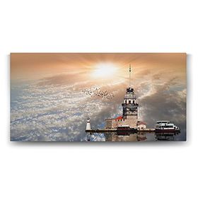 Tabloshop Kız Kulesi İstanbul 60x30 cm Tablo