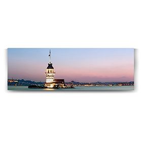Tabloshop Kız Kulesi Panorama Manzara 210x70 cm Tablo