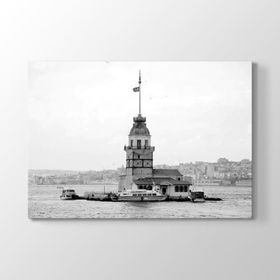 Tabloshop Kız Kulesi Siyah Beyaz 60x40 cm Tablo