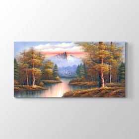 Tabloshop Klasik Doğa Manzara 100x50 cm Tablo