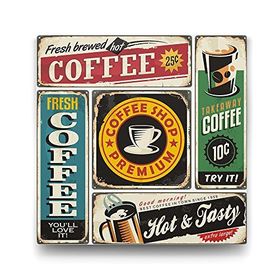 Tabloshop Kolaj Coffee 60x60 cm Tablo
