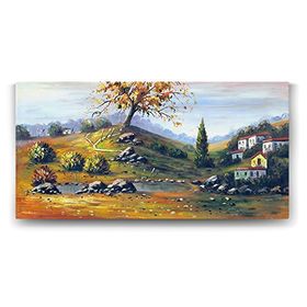 Tabloshop Köy Manzarası 140x70 cm Tablo