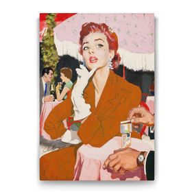 Tabloshop Küpeli Kadın 60x90 cm Tablo