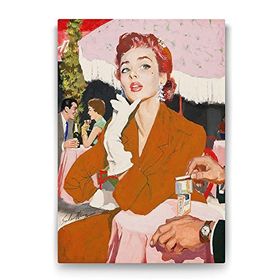 Tabloshop Küpeli Kadın 60x90 cm Tablo