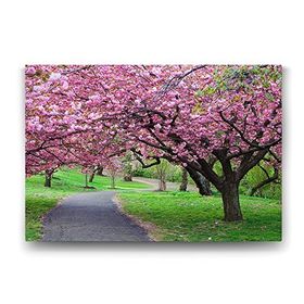 Tabloshop Lila Çiçekli Ağaç 45x30 cm Tablo