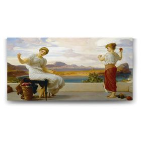 Tabloshop Lord Frederic Leighton Winding the Skein 120x60 cm Tablo