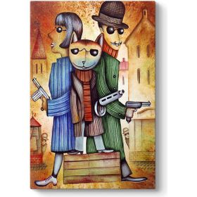 Tabloshop Mafia Cat 100x140 cm Tablo