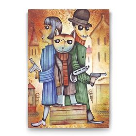 Tabloshop Mafia Cat 50x75 cm Tablo