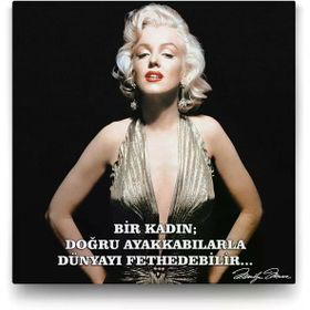 Tabloshop Marilyn Monroe Sözleri 60x60 cm Tablo