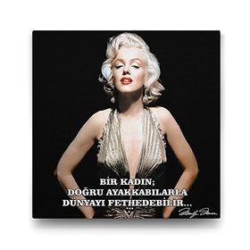 Tabloshop Marilyn Monroe Sözleri 70x70 cm Tablo
