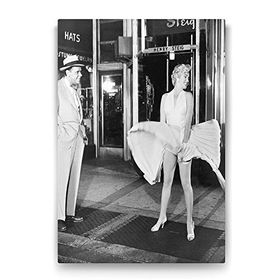 Tabloshop Marilyn Monroe ve Etek 80x125 cm Tablo