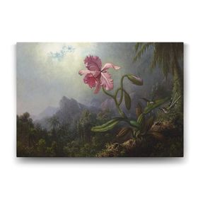 Tabloshop Martin Johnson Heade Sinek Kuşları ve Orkide 125x80 cm Tablo