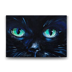 Tabloshop Mavi Kedi Gözleri 100x70 cm Tablo