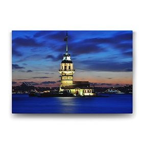 Tabloshop Mavi Kız Kulesi 140x100 cm Tablo