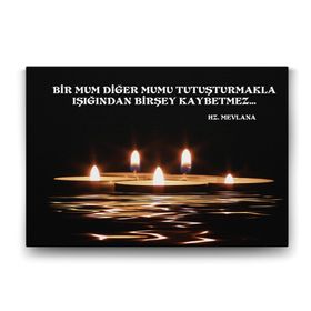 Tabloshop Mevlana Sözleri II 90x60 cm Tablo