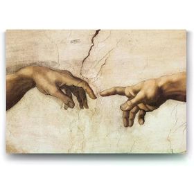 Tabloshop Michelangelo Creation of Adam 75x50 cm Tablo