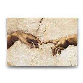 Tabloshop Michelangelo Creation of Adam 75x50 cm Tablo