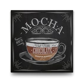 Tabloshop Mocha Kahve Tarifi 90x90 cm Tablo