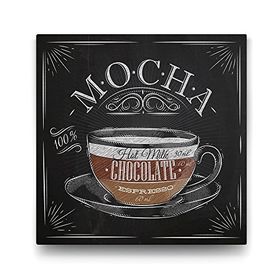 Tabloshop Mocha Kahve Tarifi 90x90 cm Tablo