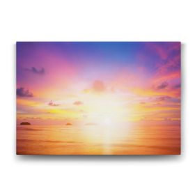 Tabloshop Mor Gün Batımı 100x70 cm Tablo