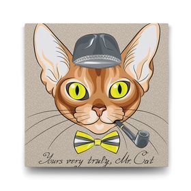 Tabloshop Mr. Cat 70x70 cm Tablo