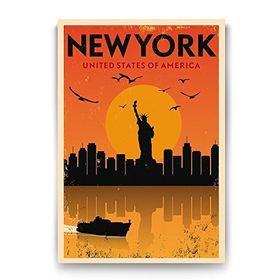 Tabloshop New York Vektörel 100x140 cm Tablo