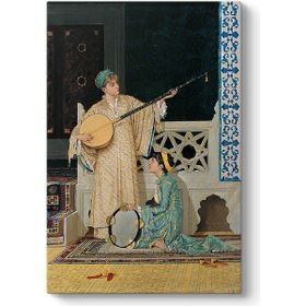 Tabloshop Osman Hamdi Bey İki Müzisyen Kadın 30x45 cm Tablo