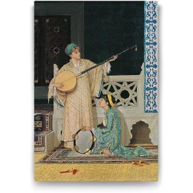 Tabloshop Osman Hamdi Bey İki Müzisyen Kadın 40x60 cm Tablo
