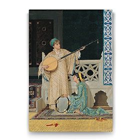 Tabloshop Osman Hamdi Bey İki Müzisyen Kadın 60x90 cm Tablo